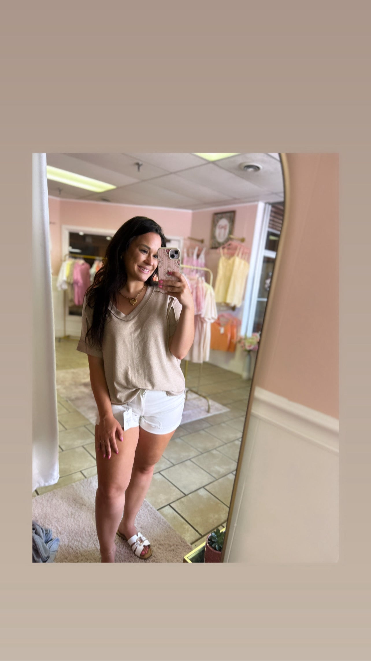 Oversized Beige Tee