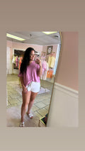 Oversized Pink Tee