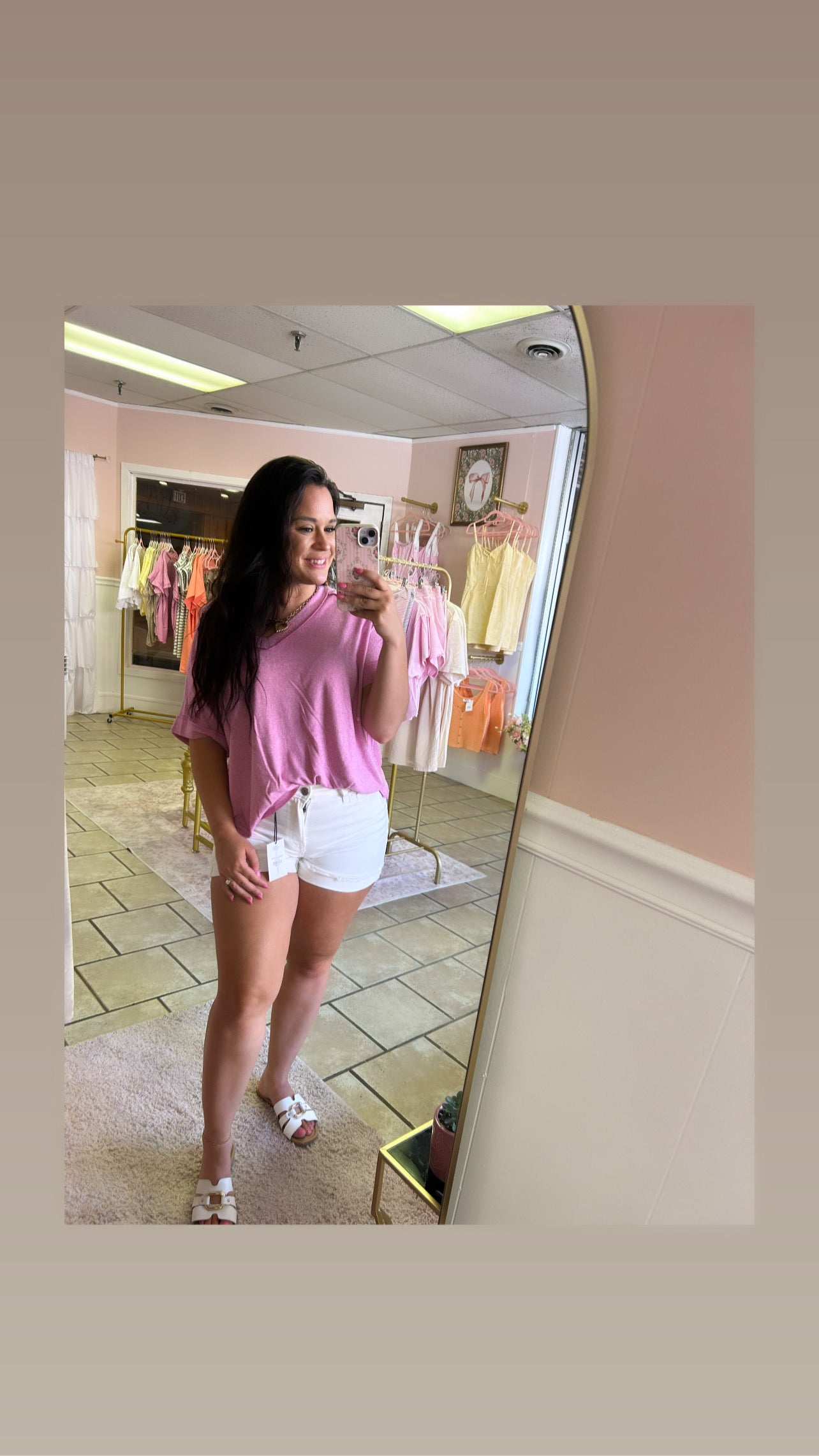 Oversized Pink Tee