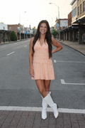 Orange Gingham Dress