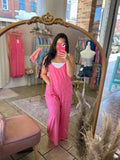 Pink Daisy Jumpsuit (curvy)