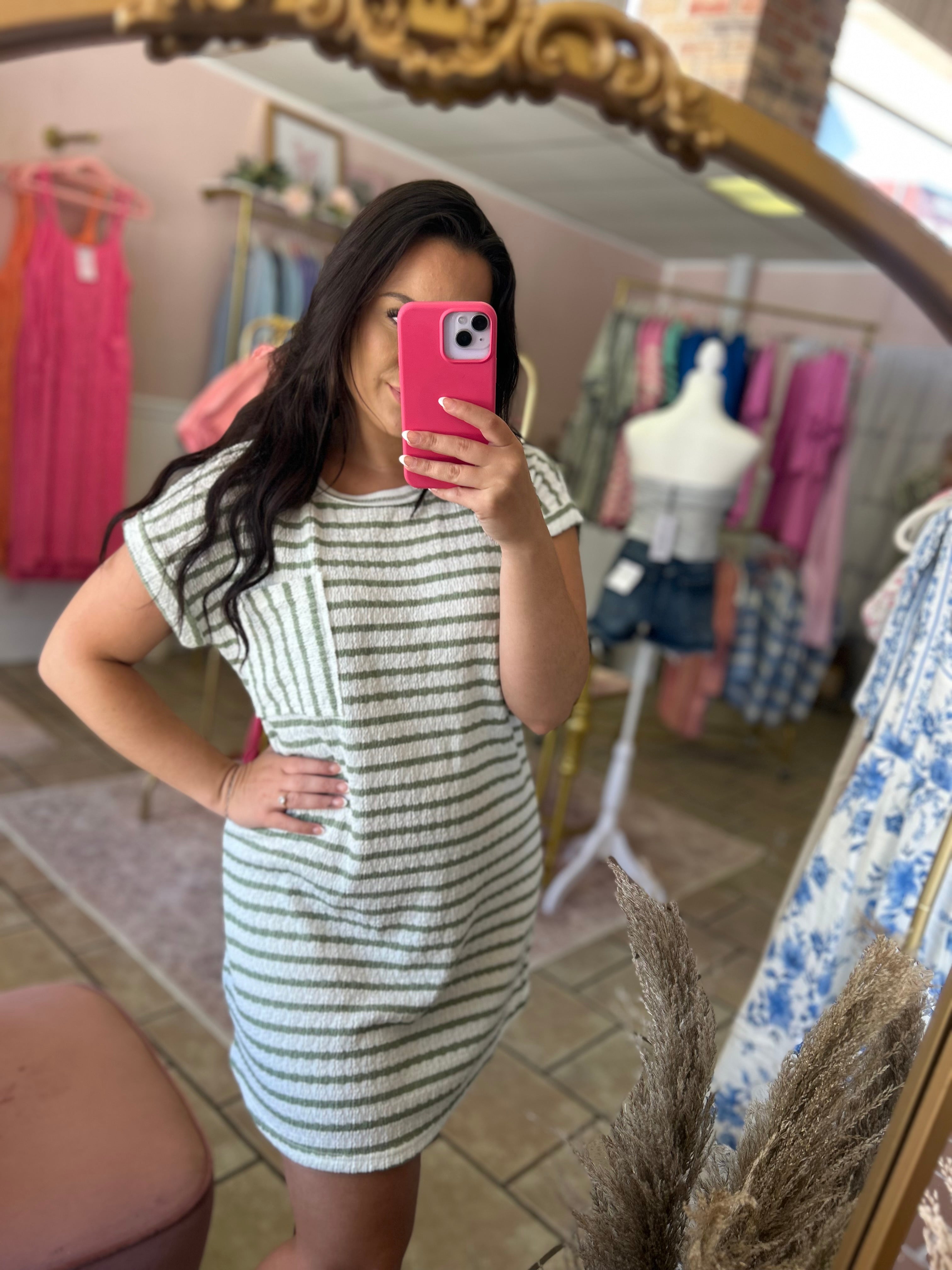 Olive T-shirt Dress