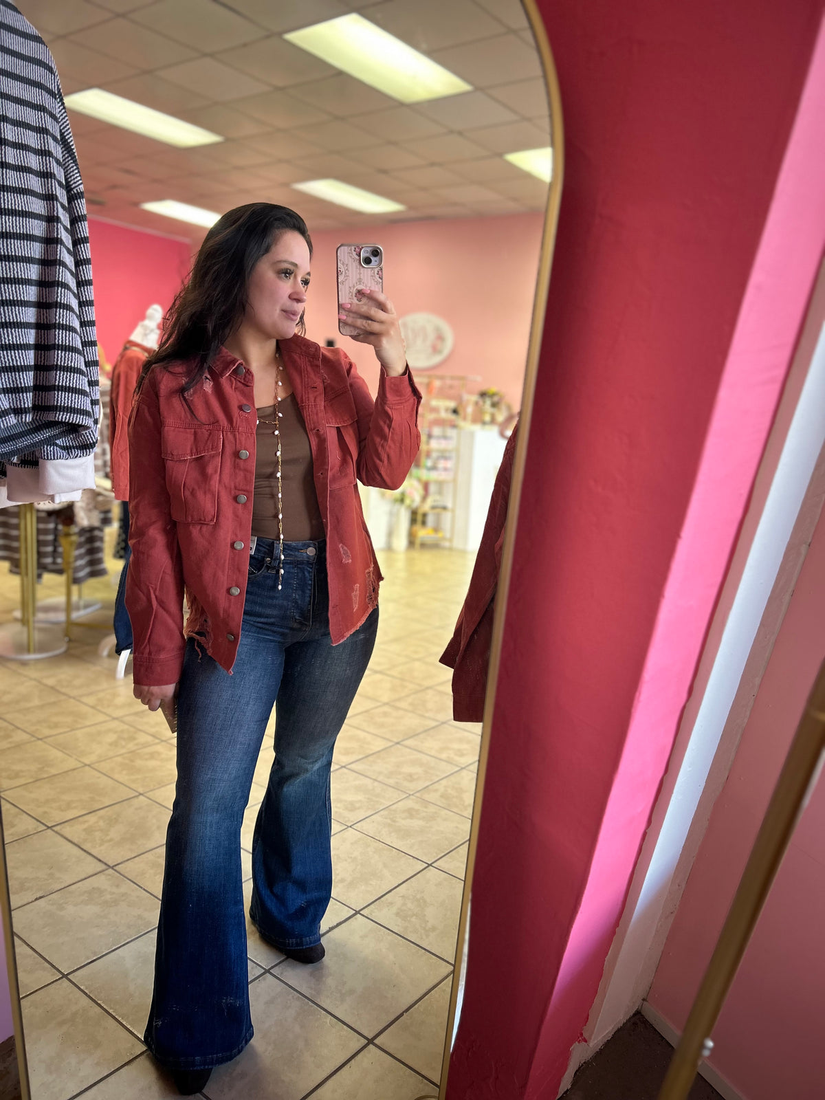 Desert Rose Denim Jacket