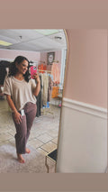 Brown Barrel Jeans