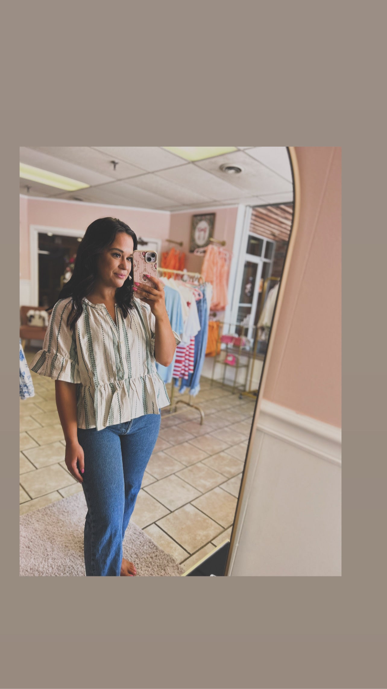 Olive blouse