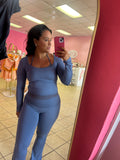 Dusty blue activewear set