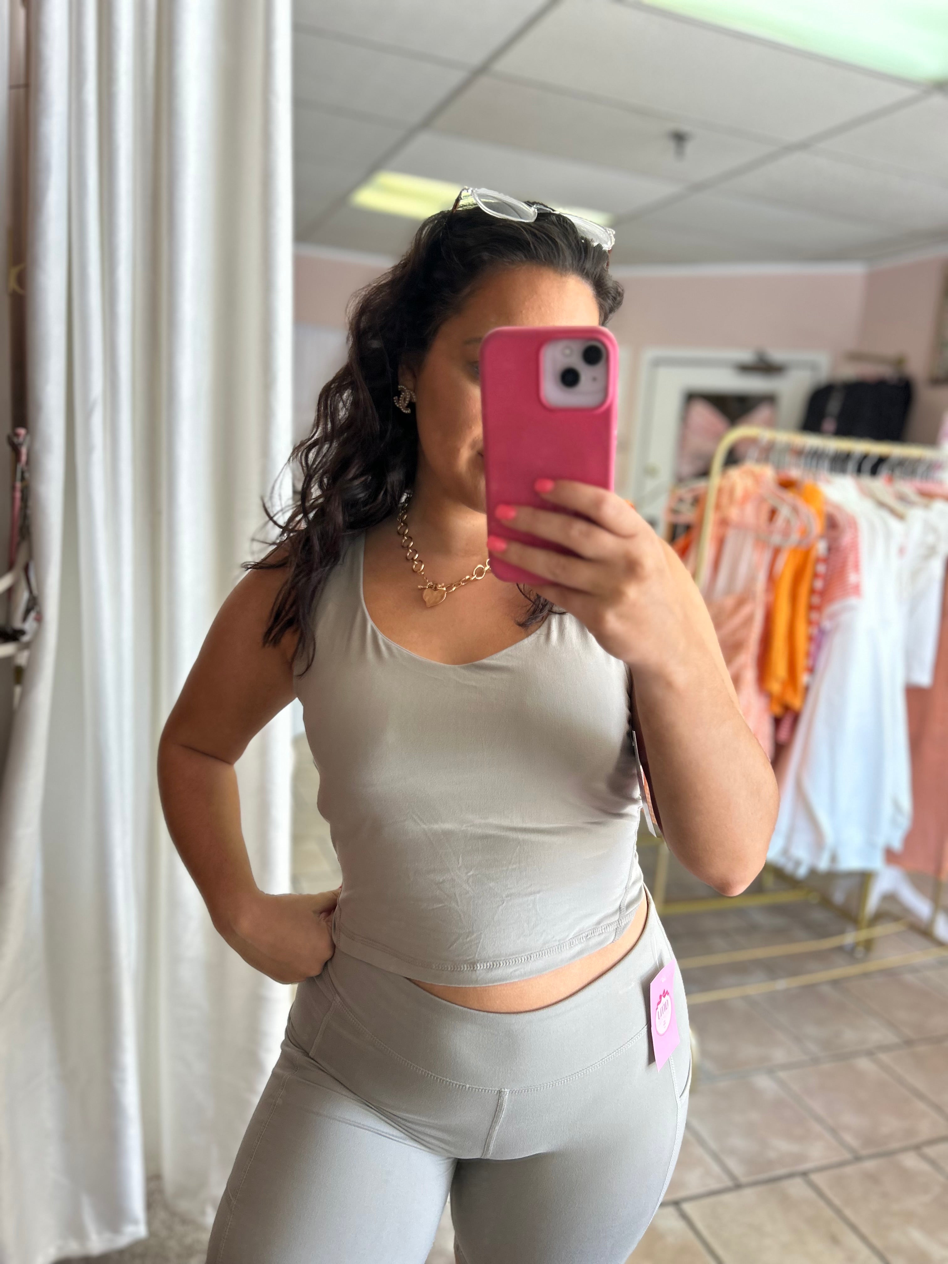 Taupe Active Tank (curvy)