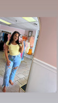 Distressed Crop Jean