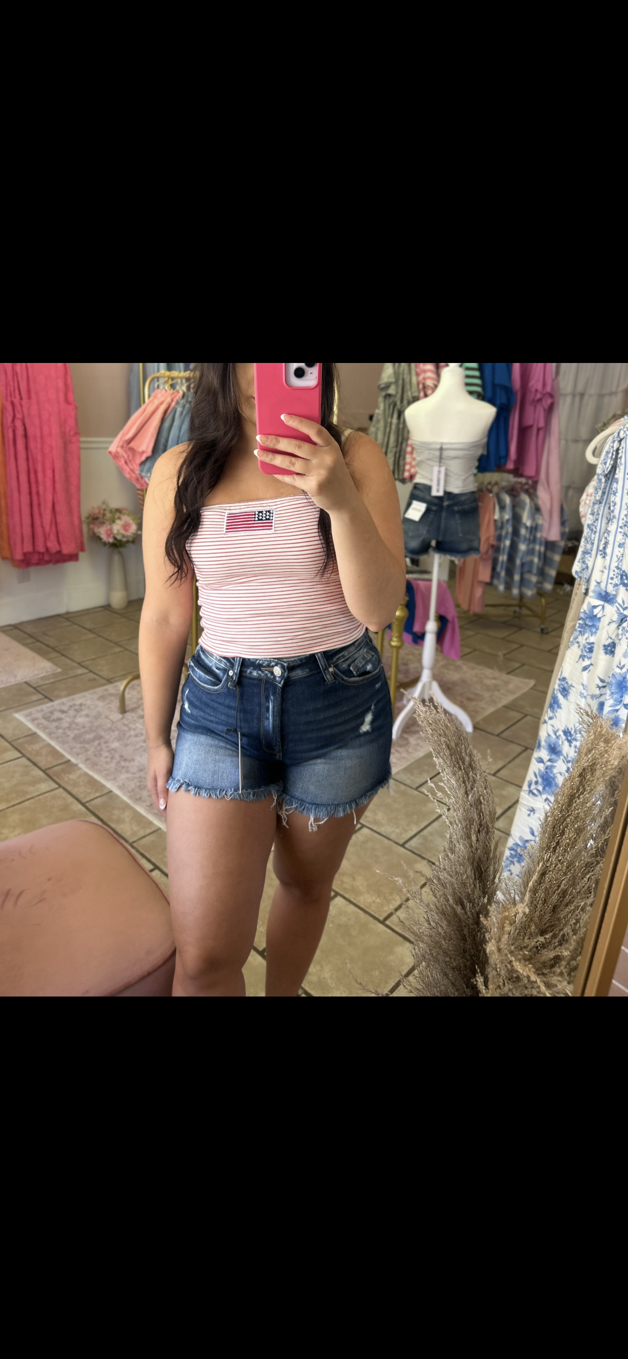 Stars & Stripes Tube Top (Red)