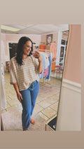 Beige knit top