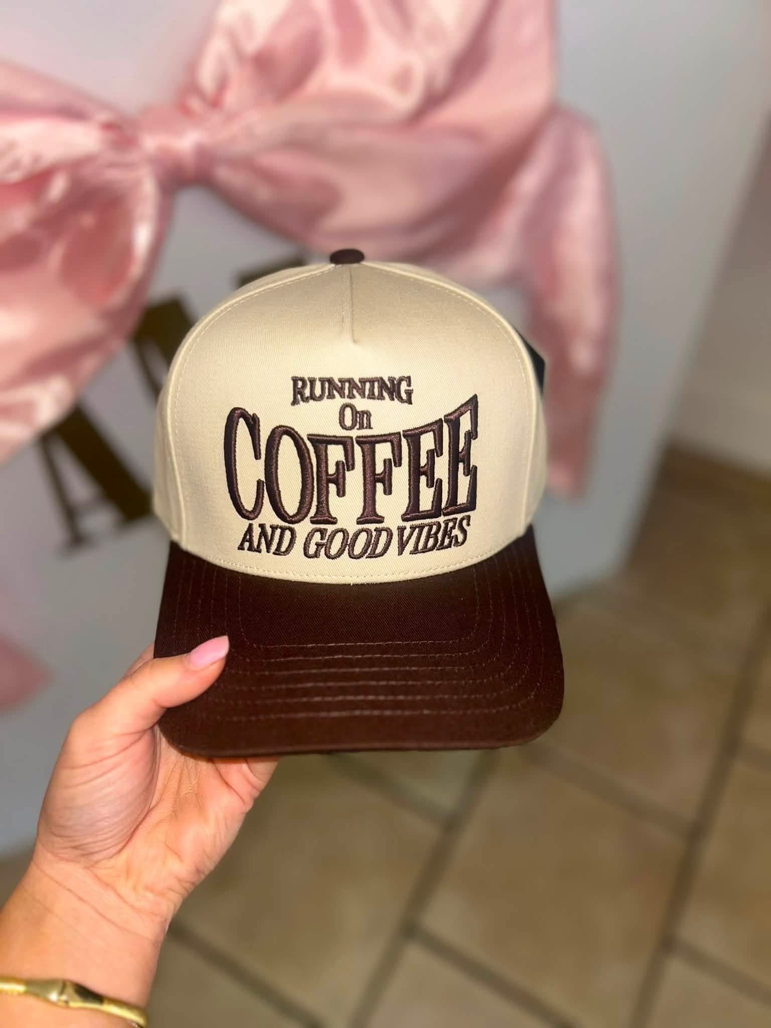 Running on Coffee Trucker Hat