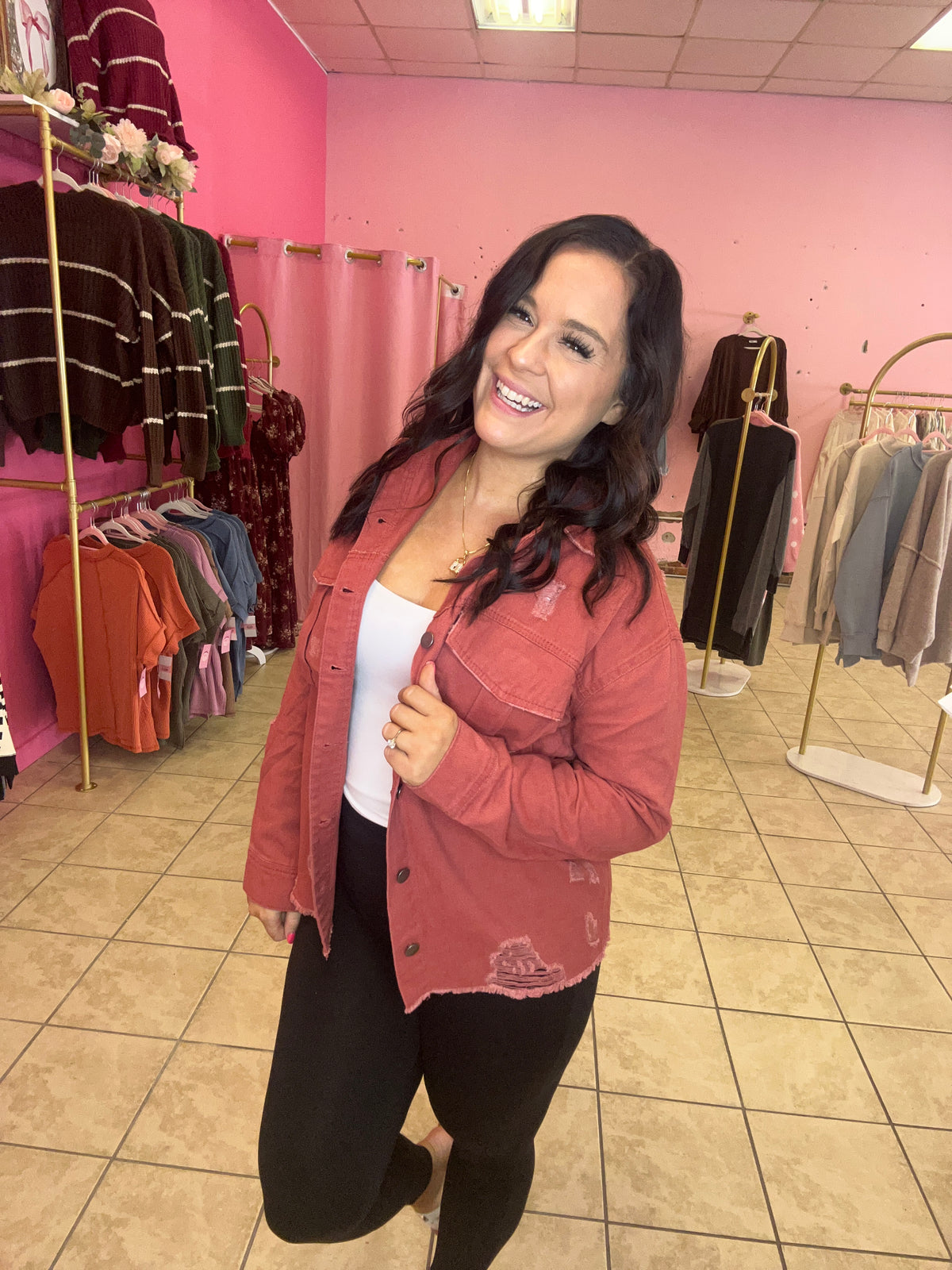 Desert Rose Denim Jacket